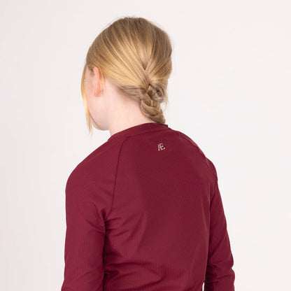 Aubrion Equestrian Ribbed Long Sleeve Top - Young Rider
