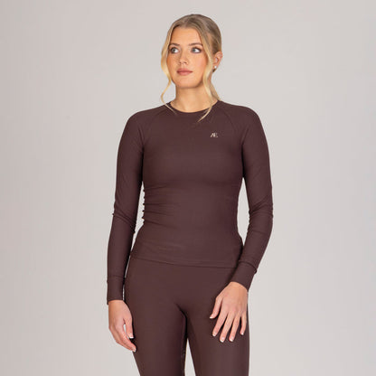 Aubrion Equestrian Ribbed Long Sleeve Top