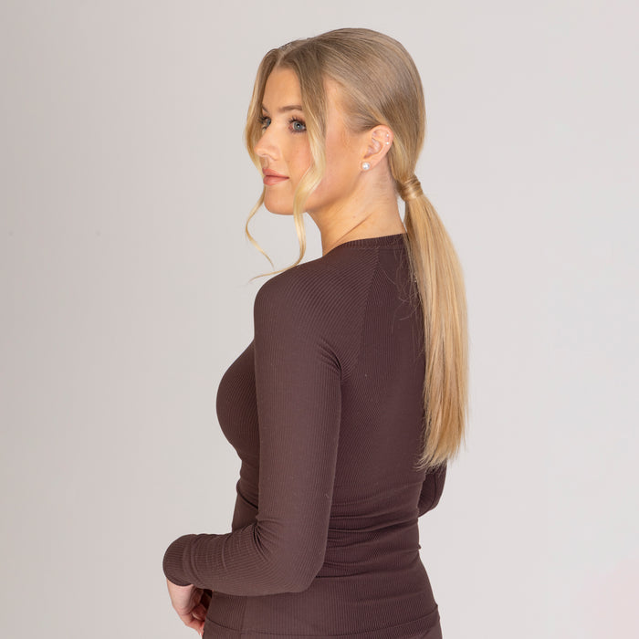 Aubrion Equestrian Ribbed Long Sleeve Top