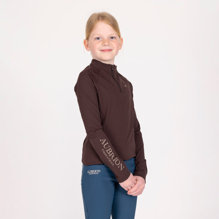 Aubrion Equestrian Winter Long Sleeve Base Layer - Young Rider