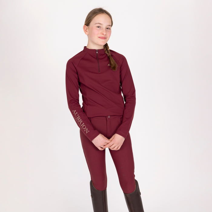 Aubrion Equestrian Winter Long Sleeve Base Layer - Young Rider