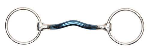 Blue Alloy Loose Ring With Mullen Mouth
