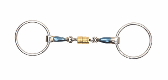 Blue Sweet Iron Loose Ring with Roller Link