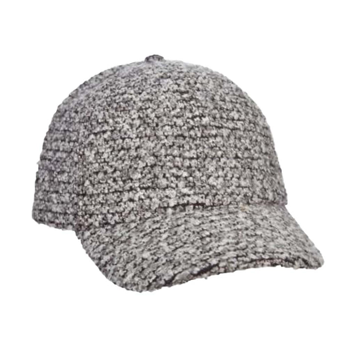 Boucle Baseball Cap for Women - DPC Hats Cap Dorfman Hat Co. LW680-GREY Grey OS