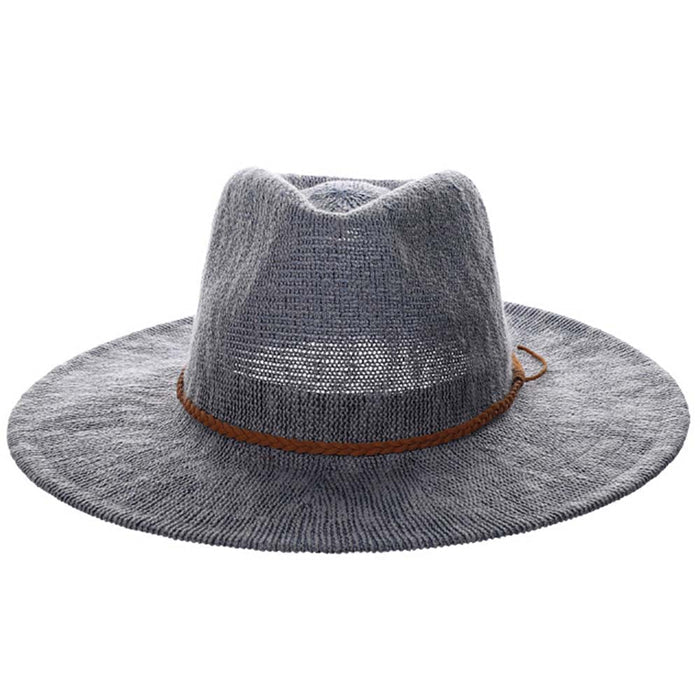 Boucle Knit Safari Hat with Braided Band - Scala Hats Safari Hat Scala Hats