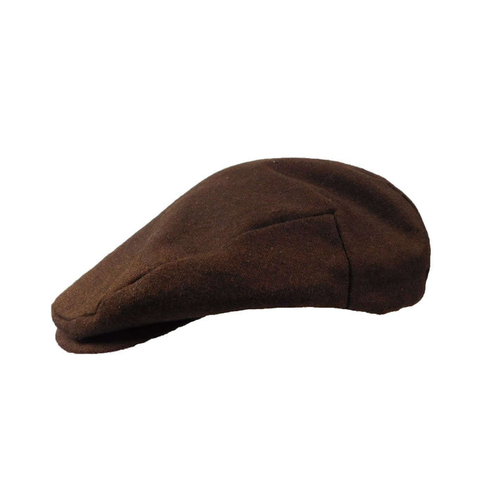Brown Ivy Cap Flat Cap Dorfman Hat Co. MWWB962BNS Brown S