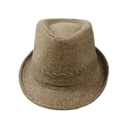 Brown Tweed Winter Trilby Fedora Fedora Hat JEL MWFW970BNS S/M Brown