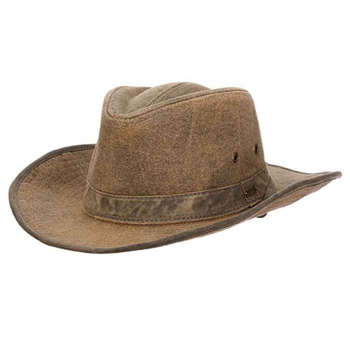 Buckthorn Tarp Cloth Western Outback Hat - Stetson Hats Safari Hat Stetson Hats STC334-TAN2 Tan Medium