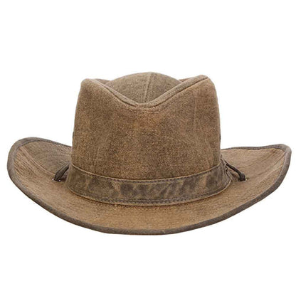 Buckthorn Tarp Cloth Western Outback Hat - Stetson Hats Safari Hat Stetson Hats STC334-TAN3 Tan Large