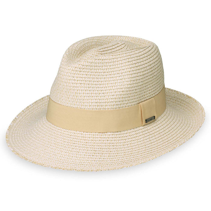 Carkella Emery Fedora by Wallaroo Hat Company Fedora Hat Wallaroo Hats EMERM-NA Natural M/L (58 cm)