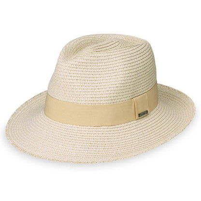 Carkella Emery Fedora by Wallaroo Hat Company Fedora Hat Wallaroo Hats EMERM-NA Natural M/L (58 cm)