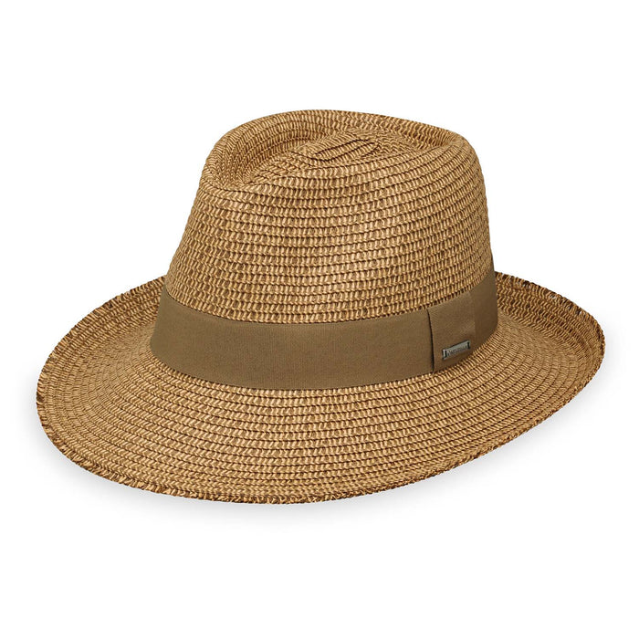 Carkella Emery Fedora by Wallaroo Hat Company Fedora Hat Wallaroo Hats EMERM-CA Camel M/L (58 cm)