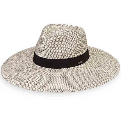 Carkella Kerrigan by Wallaroo Hat Company Safari Hat Wallaroo Hats KERRM-IB Ivory / Black M/L (58 cm)