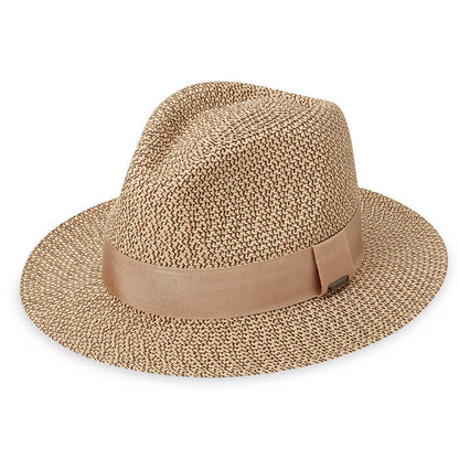 Carkella Newhall Fedora by Wallaroo Hat Company Fedora Hat Wallaroo Hats NWHLM-FBG-M French Beige M/L (59 cm)