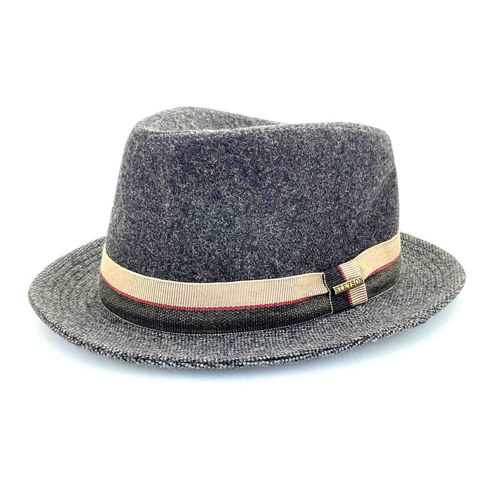 Charcoal Wool Fedora Hat - Stetson Hats Fedora Hat Stetson Hats STW358-CHAR Charcoal Large