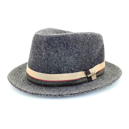 Charcoal Wool Fedora Hat - Stetson Hats Fedora Hat Stetson Hats STW358-CHAR Charcoal Large