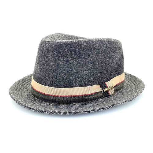 Charcoal Wool Fedora Hat - Stetson Hats Fedora Hat Stetson Hats STW358-CHAR Charcoal Large