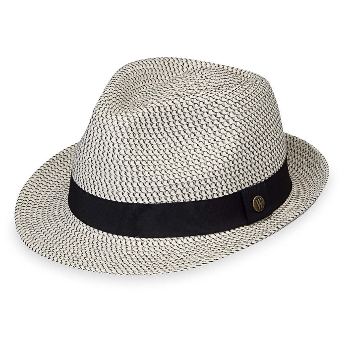 Charlie Trilby by Wallaroo Hat Company Fedora Hat Wallaroo Hats CHARTR-IB-M Ivory / Black M/L (59 cm)