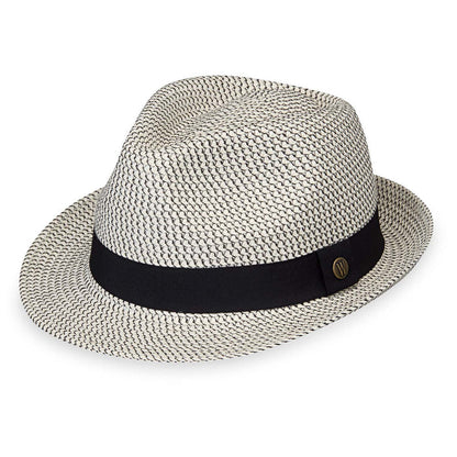 Charlie Trilby by Wallaroo Hat Company Fedora Hat Wallaroo Hats CHARTR-IB-M Ivory / Black M/L (59 cm)