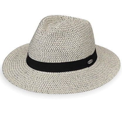 Charlie XL Fedora for Large Heads by Wallaroo Hat Company Safari Hat Wallaroo Hats CHA-IBX Ivory / Black L/XL (61 cm)