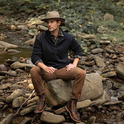 Chelan Suede Leather Safari Hat - Stetson Hats Safari Hat Stetson Hats