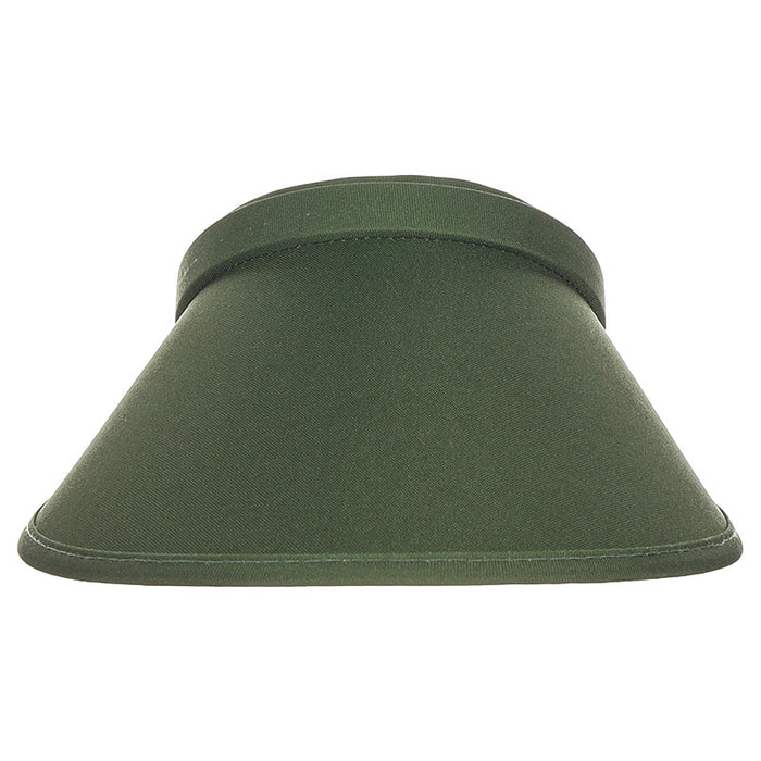 Clip-On Sun Visor with 5" Bill -Cappelli Straworld Visor Cap Cappelli Straworld CSW437-OLIVE Olive OS