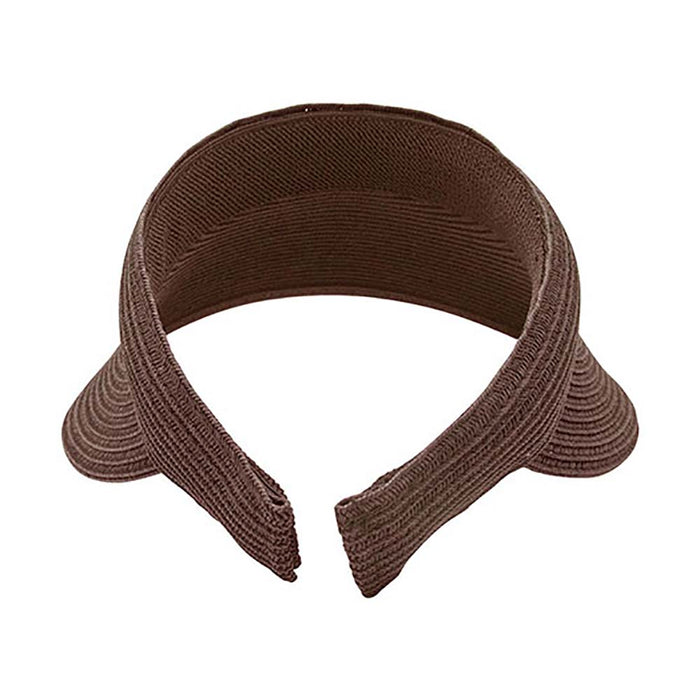 Comfort Band UV Blocking Slip-On Straw Sun Visor - MCI Visor Cap MegaCI
