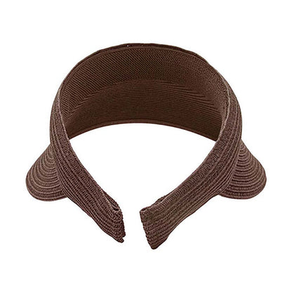 Comfort Band UV Blocking Slip-On Straw Sun Visor - MCI Visor Cap MegaCI