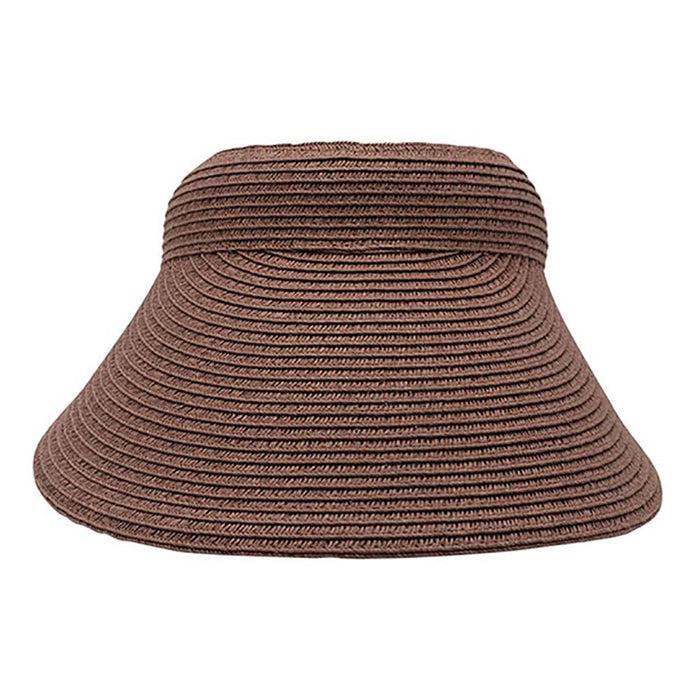 Comfort Band UV Blocking Slip-On Straw Sun Visor - MCI Visor Cap MegaCI