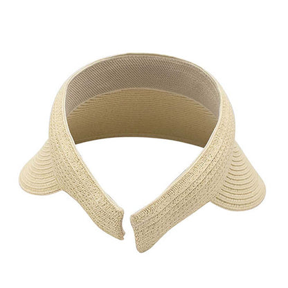 Comfort Band UV Blocking Slip-On Straw Sun Visor - MCI Visor Cap MegaCI