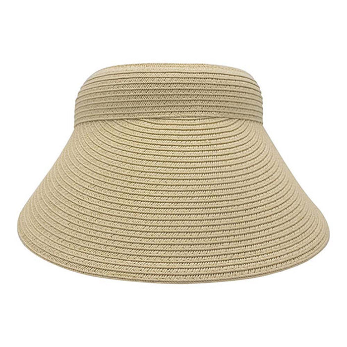 Comfort Band UV Blocking Slip-On Straw Sun Visor - MCI Visor Cap MegaCI