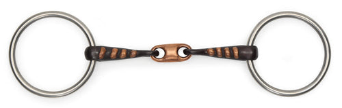 Copper Lozenge Snaffle with Raised Rib