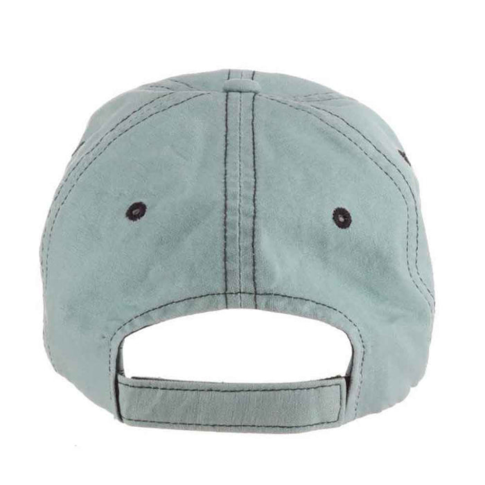 Cotton Baseball Cap with Flower Embroidery - Tommy Bahama Hats Cap Tommy Bahama Hats