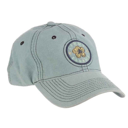 Cotton Baseball Cap with Flower Embroidery - Tommy Bahama Hats Cap Tommy Bahama Hats