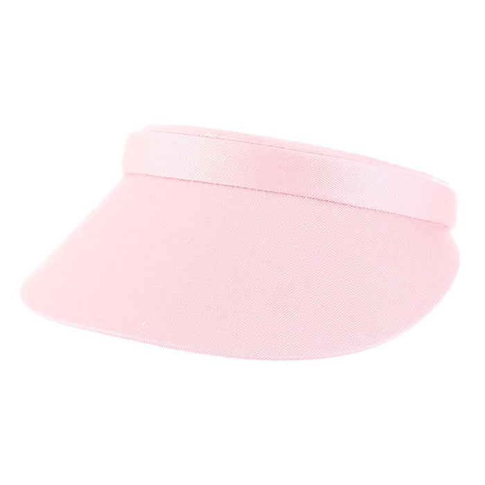 Cotton Clip-On Sun Visor - Tropical Trends - 3" Peak Visor Cap Dorfman Hat Co. V16-PNK Light Pink