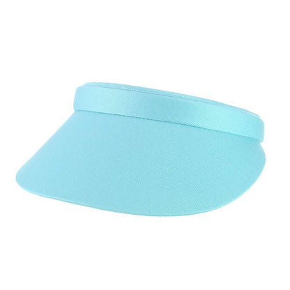 Cotton Clip-On Sun Visor - Tropical Trends - 3" Peak Visor Cap Dorfman Hat Co.