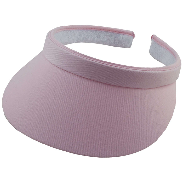 Cotton Clip-On Sun Visor - Tropical Trends - 3" Peak Visor Cap Dorfman Hat Co.