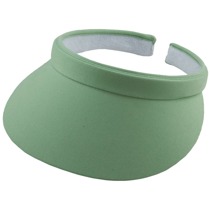 Cotton Clip-On Sun Visor - Tropical Trends - 3" Peak Visor Cap Dorfman Hat Co.