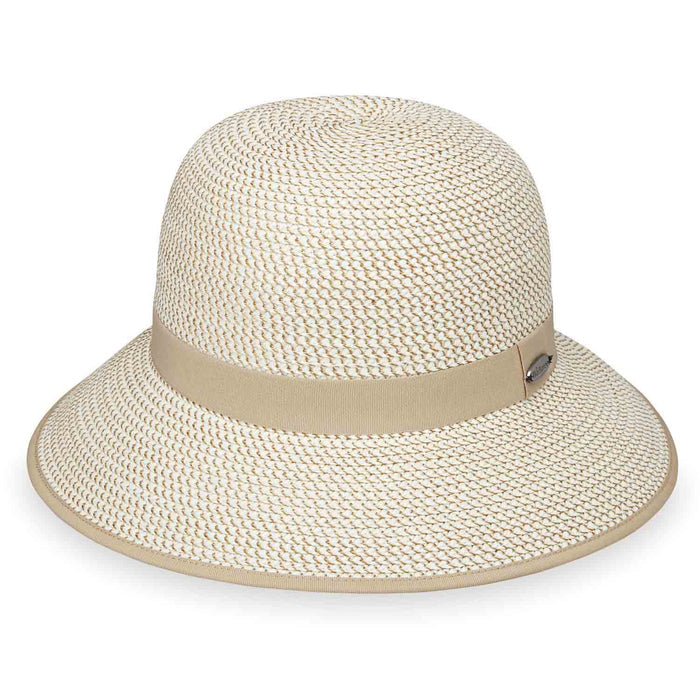 Darby Cloche by Wallaroo Hat Company Cloche Wallaroo Hats DARB- Ivory/Taupe OS (58 cm)
