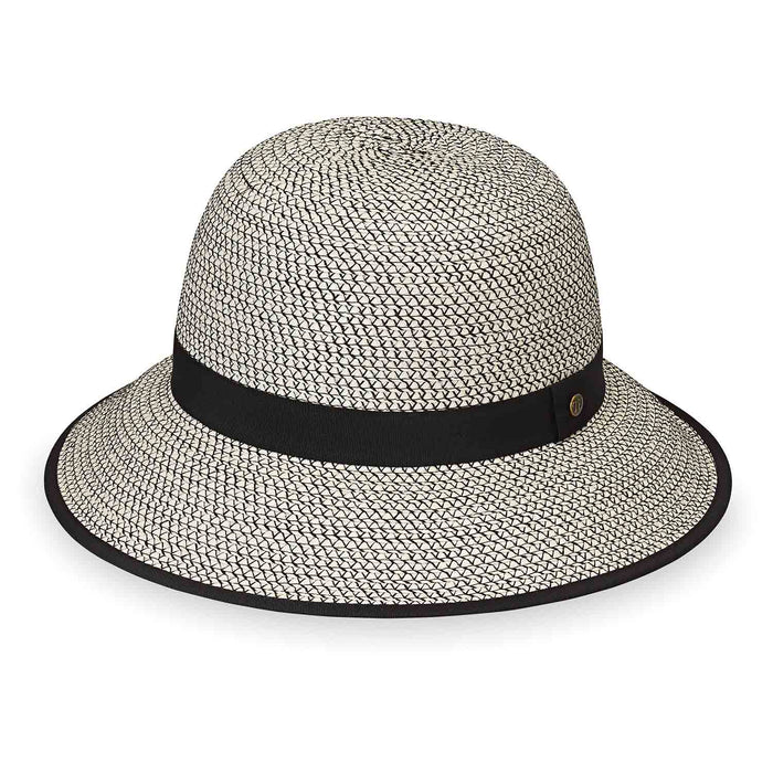 Darby Cloche by Wallaroo Hat Company Cloche Wallaroo Hats DARB- Ivory/Black OS (58 cm)