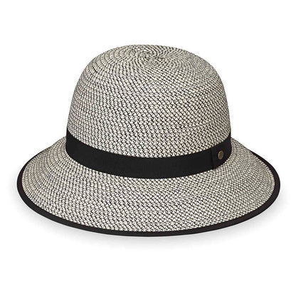Darby Cloche by Wallaroo Hat Company Cloche Wallaroo Hats DARB- Ivory/Black OS (58 cm)