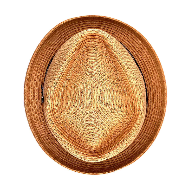 Diamond Crown Porkpie Hat with Guitar Pin - Carlos Santana Hats Fedora Hat Santana Hats