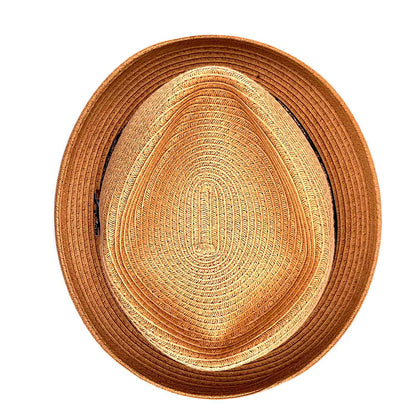 Diamond Crown Porkpie Hat with Guitar Pin - Carlos Santana Hats Fedora Hat Santana Hats