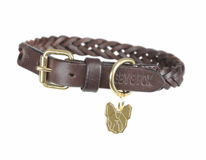 Digby & Fox Plaited Dog Collar