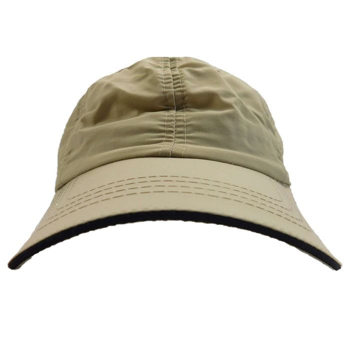 DPC Global Sandwiched Supplex® Cap Cap Dorfman Hat Co. BC136-KAKI Khaki/Black
