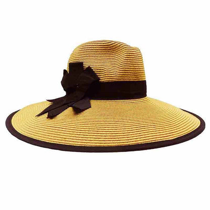 Elegant Wide Brim Straw Hat for Women - Jeanne Simmons Hats Safari Hat Jeanne Simmons Accessories