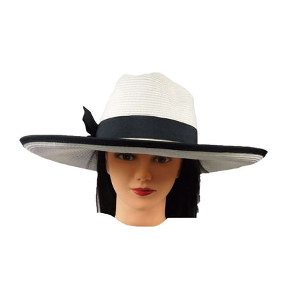 Elegant Wide Brim Straw Hat for Women - Jeanne Simmons Hats Safari Hat Jeanne Simmons Accessories