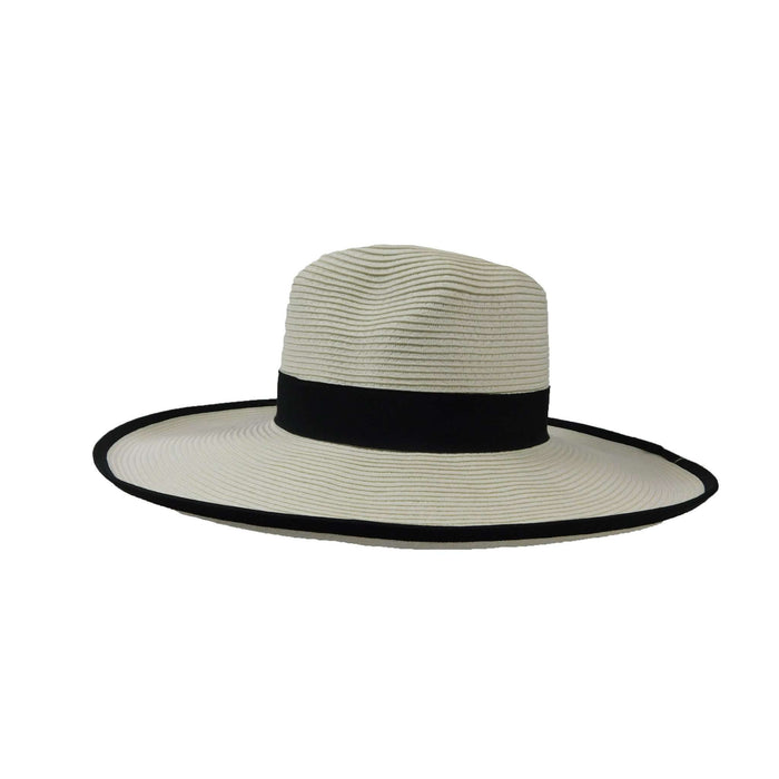Elegant Wide Brim Straw Hat for Women - Jeanne Simmons Hats Safari Hat Jeanne Simmons Accessories