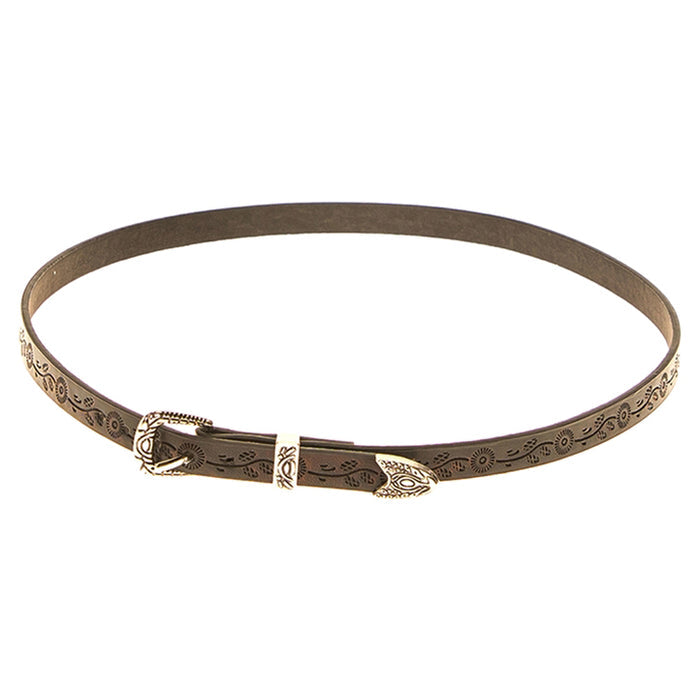 Embossed Leather Hat Bands for Hat Bar Tailoring - SetarTrading Hats Hat Bands SetarTrading Hats HB1336-FLO Floral