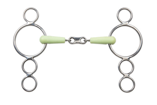 Equikind Three Ring French Link Gag